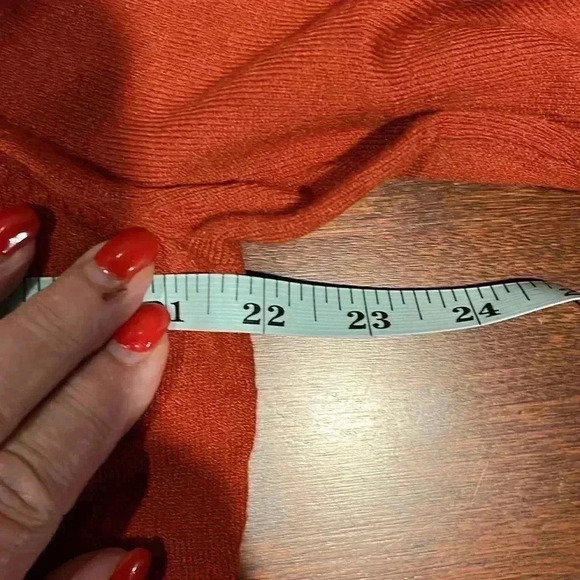 Love Ellie Womens Sweater Rust XL Pullover Long Sleeves Lattice Pattern Stylish - Picture 9 of 11